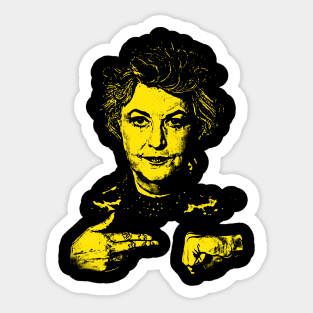 Dorothy Zbornak Run the Jewels Retro Sketch Sticker